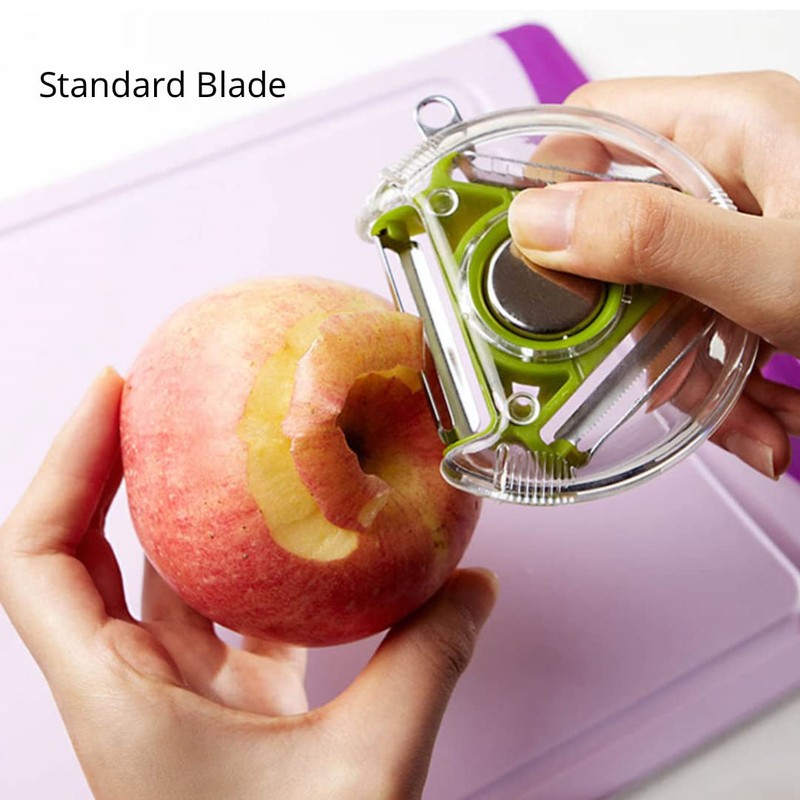 Apple Peeler “3 in 1” Multi-Functional Blades with a Button