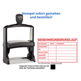 Trodat Professional 5211 Stamp 85 x 55 mm 13 Line Stainless Steel Metal Stamp High Quality Black