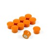 Small High Power Orange Memo Board Magnets for Fridge, Whiteboard,