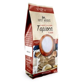 Just About Foods Tapioca Flour 1 lb No Artificial Flavors Gluten free, Kosher, Sugar Free, Sodium Free, Fat & Saturated Fat Free Pack of 1