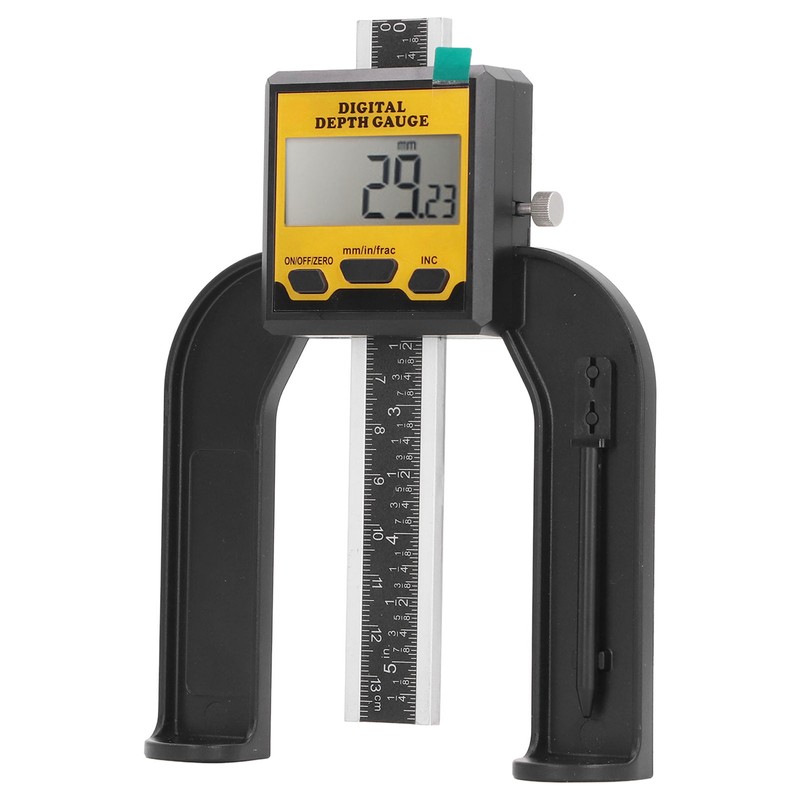Digital Depth Gauge 0.01mm Resolution Woodworking Height and Depth Measurement