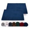 Rinsl Shower Mat, Bath Mat Set, 100% Cotton Terry Towelling,