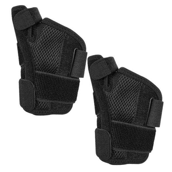 FOMIYES 2pcs Sports Wrist Guard Brace Thumb Splint for Arthritis