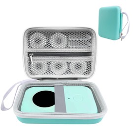 APKOL Bag Compatible with SUPVAN E10/E16 Labelling Device, for Nelko P21/prt/NIIMBOT D110/Pristar P15 Label Printer Mini Bluetooth Handheld Label Printer (Bag Only) Green