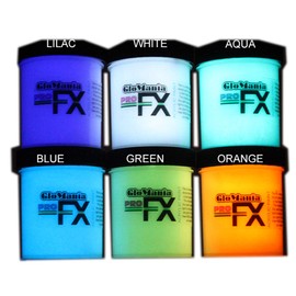6 Color Set Glow in The Dark Paint Luminous Glowing 1/2oz- Sampler