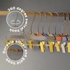 Kostaverite Acrylic Clip-Hangers Blue for Pants, Skirts and Shorts with