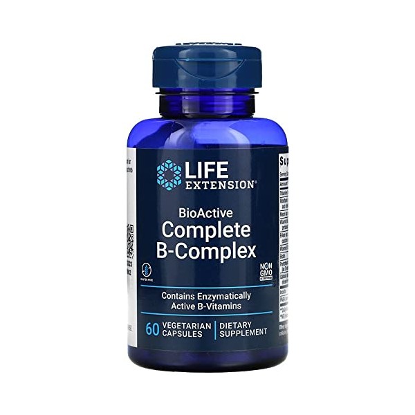 Life Extension - BioActive Complete B-Complex - 60 Capsules BioActive Complete B Complex Set of 2