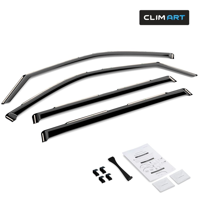 CLIM ART in-Channel Incredibly Durable Rain Guards Compatible with Toyota