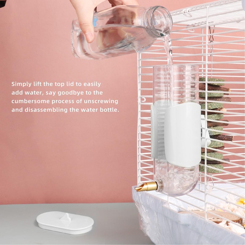 HardcorePet Chinchilla Guinea Pig Water Bottle, Parrot Automatic Drinking Device,