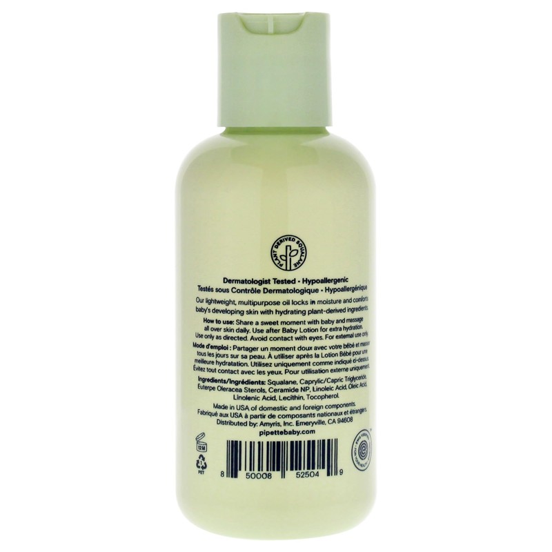 Baby Oil by Pipette for Unisex - 4.5 oz Oil