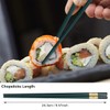 Reusable Fiberglass Chopsticks, 5 Pairs Lightweight Japanese Chopsticks, Non-Slip Durable