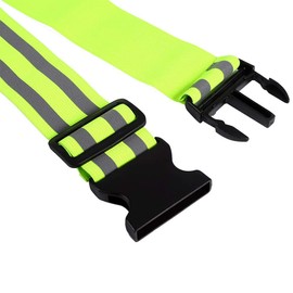 plplaaoo High Visibility Safety Reflective Sash,Reflective Belt,Adjustable Elastic Reflective Bands for Night Walking,Durable Polyester Fabric Reflective Running Gear for Men,Women,Kids