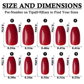 LoveOurHome 576pc Coffin Press on Nails Short Fake Nails, Coffin Glue on Nails Press ons Acrylic Nails Full Cover Artificial Fingernails Ballerina False Nail Tips 24 Colors Nail Set for Women Girls