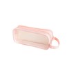 Pencil Case, Pink Mesh See Through Large Pencil Case -
