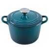 Flavehc Dutch Oven Pot with Lid 2.8 qt Cast Iron