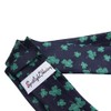 St.Patrick's Day Irish Theme Green Clover Shamrocks Navy Blue Neck