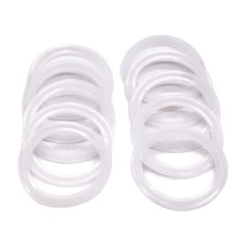 10 Pcs QiiMii White Silicon Tri clamp Gasket for Tri Clover Fittings 2"（2 INCH)