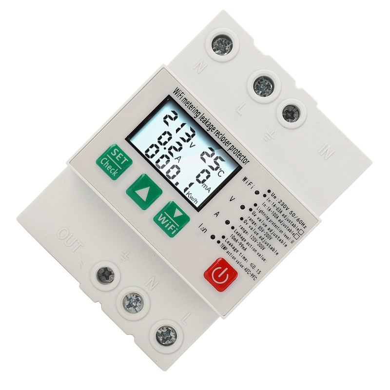 Smart WiFi Circuit Breaker Over Under Voltage Leakage Lightning Protector