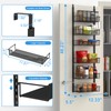 VyGrow 12.3" W Narrow Over the Door Pantry Organizer, 6-Tier
