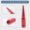 JDMSPEED New Red 32 Pc Set Spike Lug Nuts 9/16"