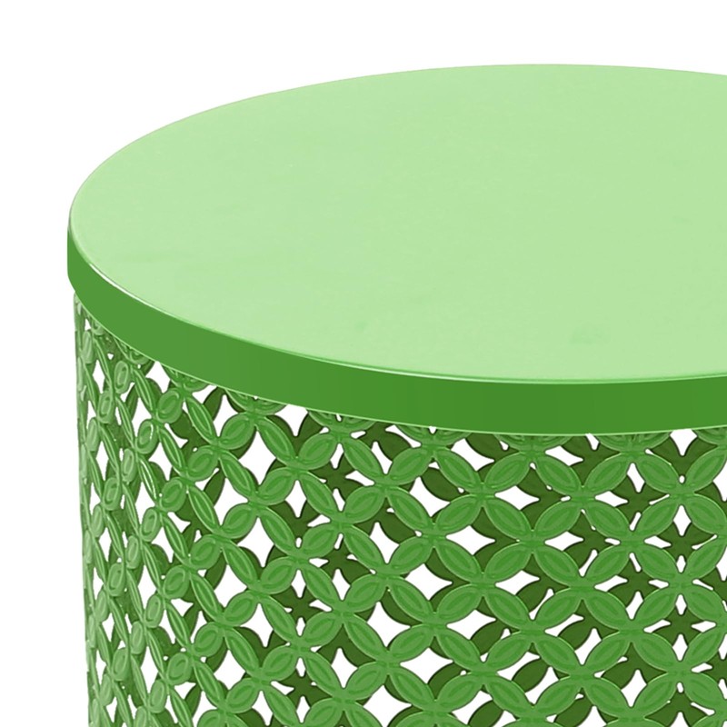 Side Table Set of 2, Iron Side Table 14.6x19.3In &