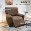 Pfrstuv Chair Covers 4-Pieces Recliner Chair Covers 1 Seater Cover