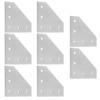 Seekliny 8pcs 4040 L Corner Bracket Joining Plate T Slotted