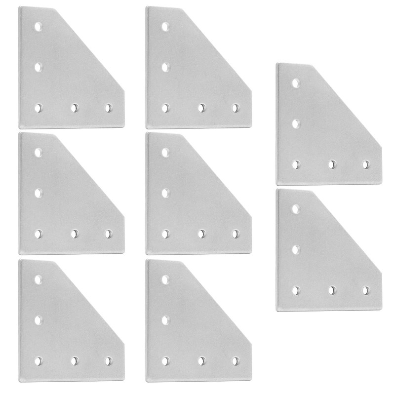 Seekliny 8pcs 4040 L Corner Bracket Joining Plate T Slotted