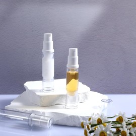 HhBdy 9Pcs Airless Pump Bottle,5ml 10ml 15ml Portable Cosmetic Travel Bottle Refillable Empty Clear Travel Lotion Pump Containers for Foundation Essence Lotion