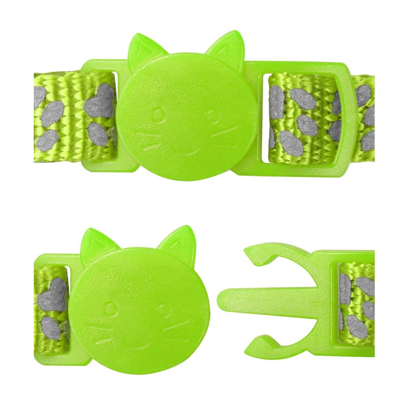 Taglory Reflective Cat Collars Breakaway with Bell, 2-Pack Girl Boy
