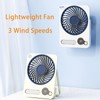 Portable Desktop fan, ultra-thin foldable wall-mounted with night light, ultra-quiet,