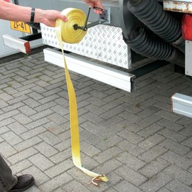 All Ride Lashing Strap Reel with Magnet – Belt Reel – Bandages Winder – Black