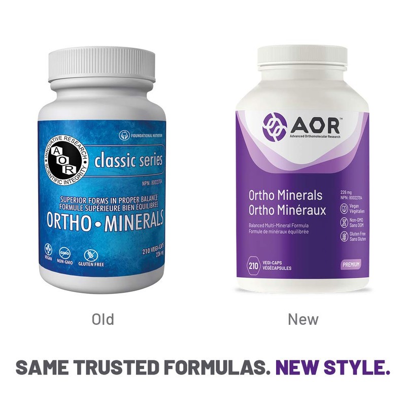 AOR - Ortho Minerals - 210 Capsules - Balanced Multi-Mineral