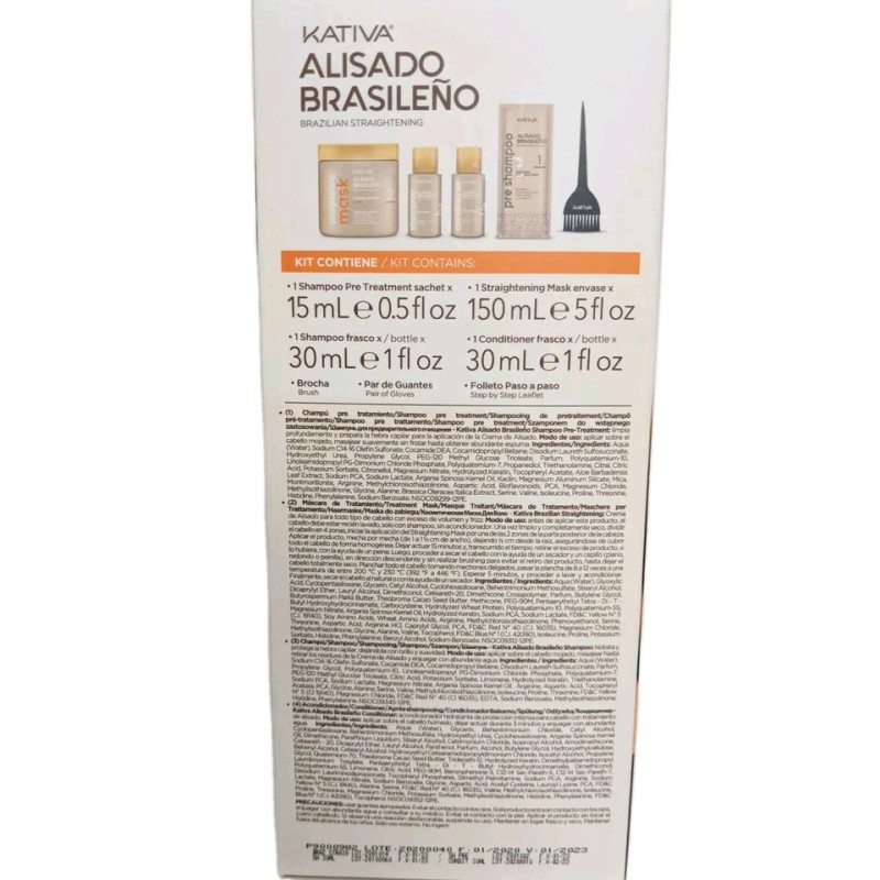 Kativa Keratin & Argan Oil Kit Brazilian Straightening (alisado brasile√±o)