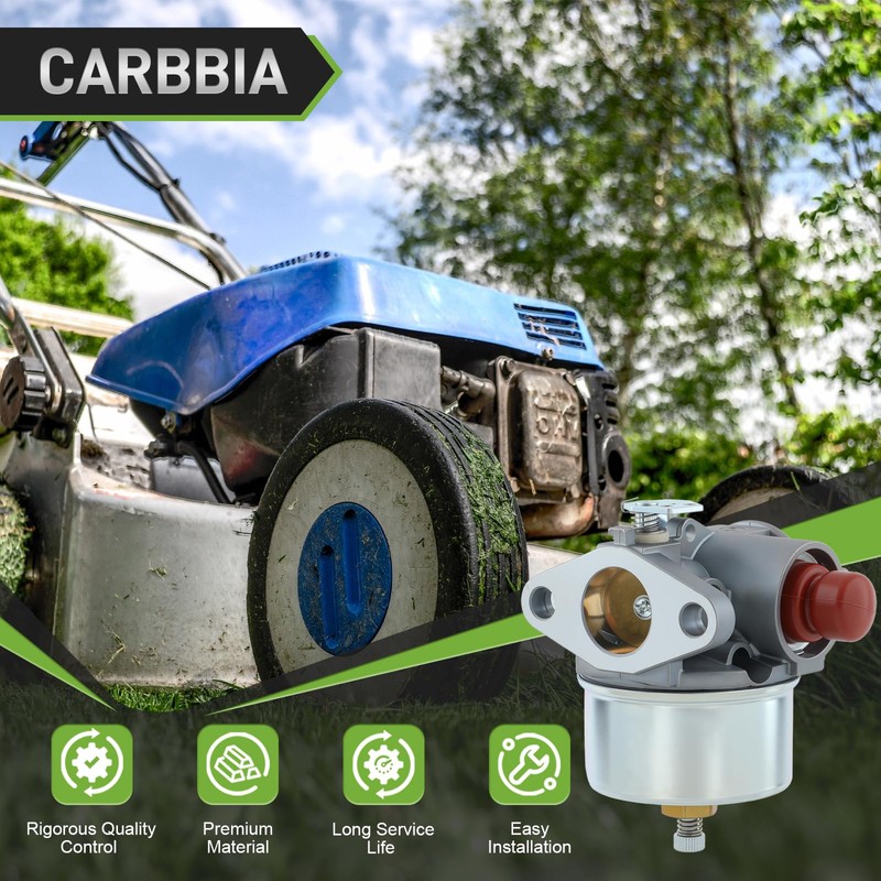 Carbbia 632795A Carburetor + Primer Bulb for Tecumseh 632046A 632078A