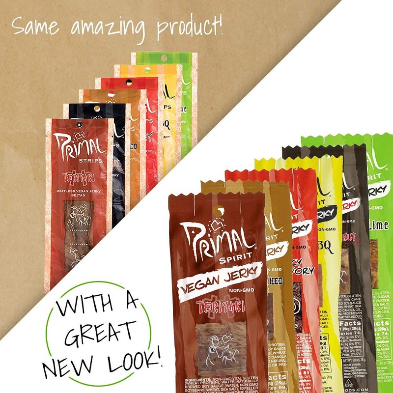 Primal Spirit Vegan Jerky - Sampler Pack, 10g. Plant Based