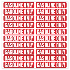 JLM MARINE 20PCS Gasoline Fuel Only Stickers for Oil Gas Can Sign Truck Boat Decals Car Labels Fuel Tank 3.25 X 0.75 Inch