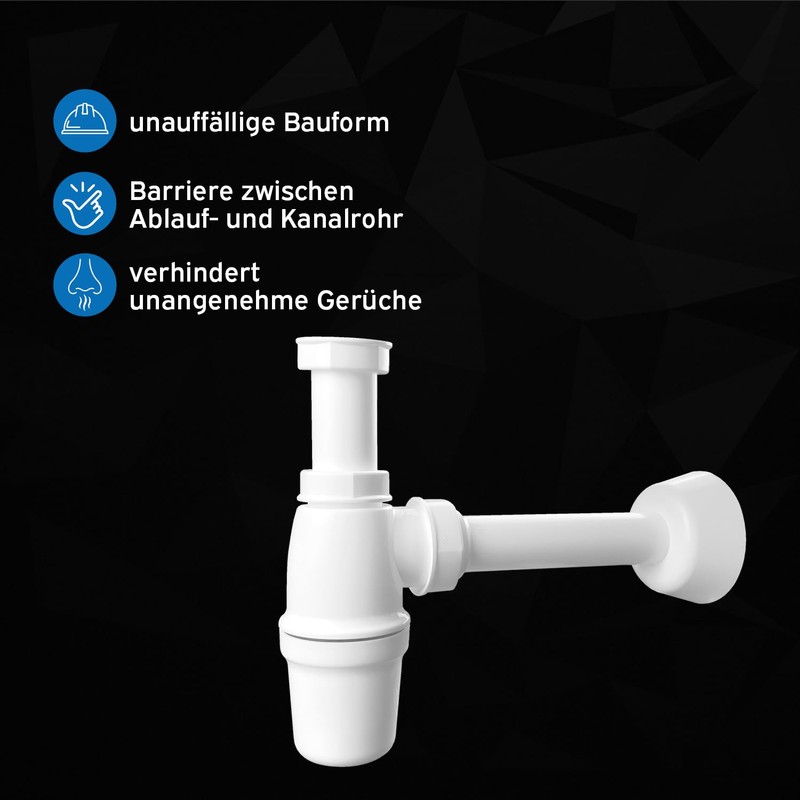 kör4u Plastic Siphon 1 1/4 Inch x 32 mm for