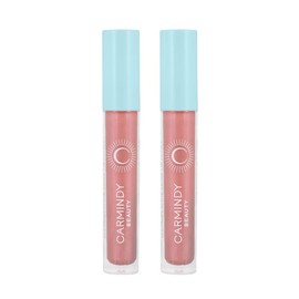 Carmindy Beauty - Magnify Your Shine Lip Gloss - 2 pack Glossy Lipstick Makeup Smooth - Color: Sunburst Pink