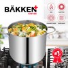 Bakken- Swiss Bakken-Swiss Deluxe 12-Quart Stainless Steel Stockpot w/Tempered Glass