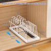 Mustorn 2 Pack Pots and Pans Organizer Under Cabinet, 21.6"
