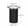 sourcing map Garbage Disposal Air Switch Button 32mm Dia 304