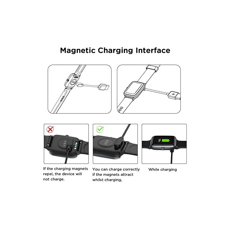 Lamshaw Magnetic Charger Compatible with Ice-Watch Ice Smart Junior 3.0