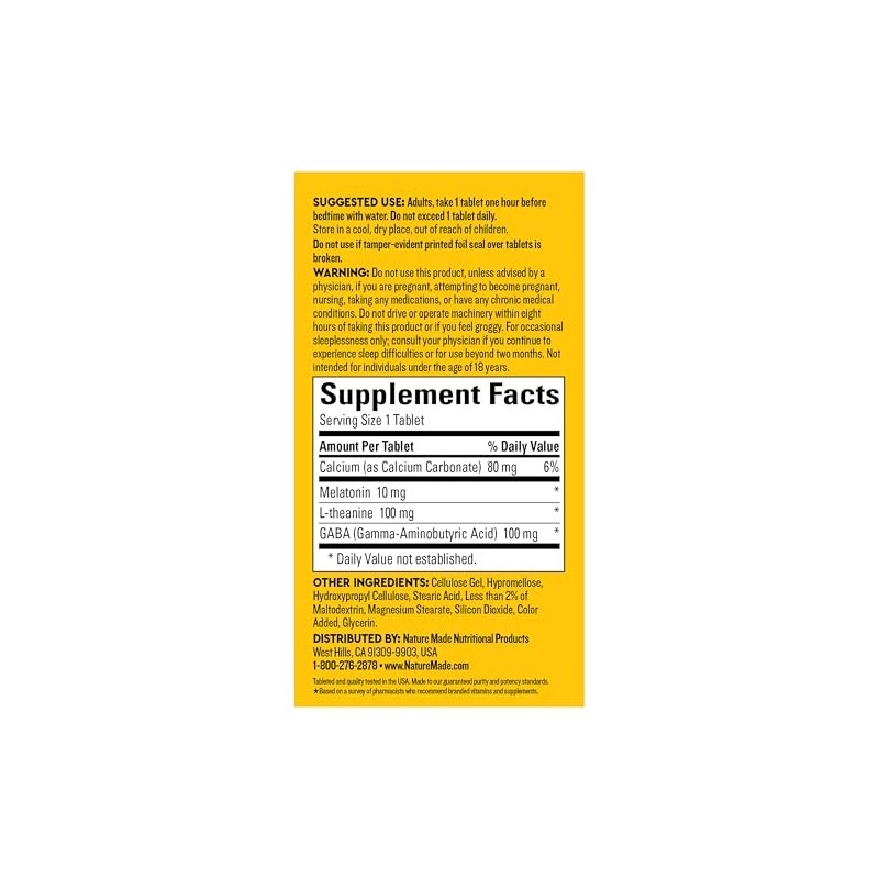 Nature Made Wellblends Sleep Longer, 35 tabletas de tres capas