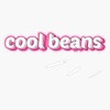 Cool Beans With Pink Outline Bumper Sticker Vinyl Decal 5"