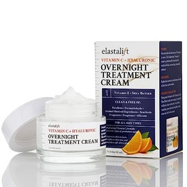 Elastalift Crema Noche Renovadora Iluminadora Vitamina Hidratante Ácido Hialurónico Cara Tratamiento Facial Corrector Nocturno Aceite Loción Nocturna