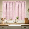 Floral Kitchen Curtains 24 Inch Length Pink Window Curtain Over