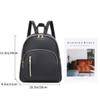 Yanaier Women's Backpack, PU Leather, Mini Rucksack, Large Capacity, Waterproof,
