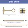 1Inch Diameter Single Curtain Rods with Decorative Finials 72-144inch, Warm