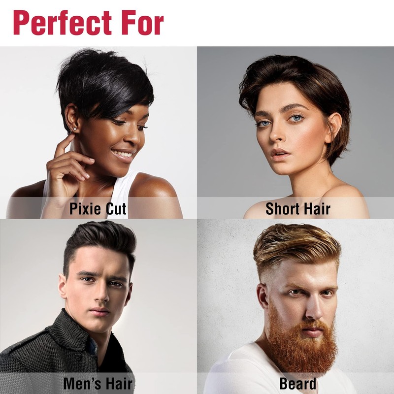 Kiss Red by Pencil Flat Iron Hair Straightener, 0.3 Inch,